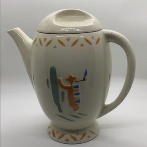 Vintage Porcelier Southwest Design Coffee/Tea pot